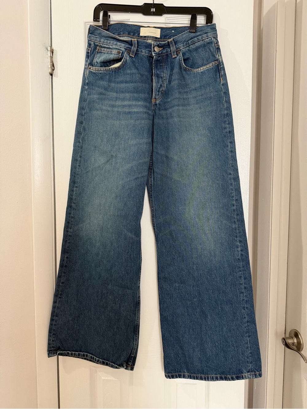 High-Rise Wide Leg Women's Jeans in Dark Blue its New - Picture 4 of 12